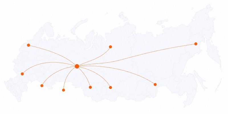 Карта перевозок по России